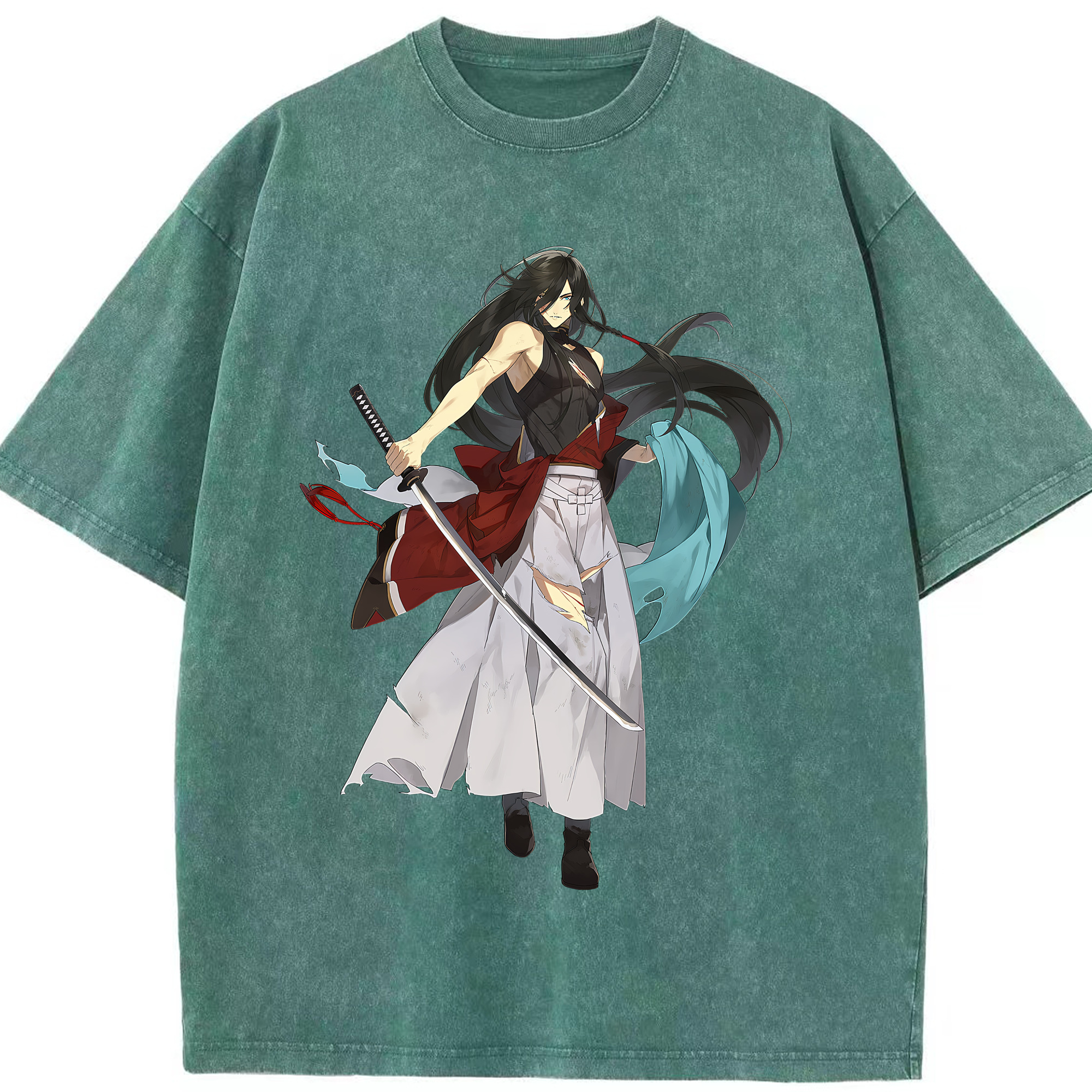 （画像用） 刀剣乱舞 Touken Ranbu 綿100% ヴィンテージ風 半袖Tシャツ（フロントプリント）